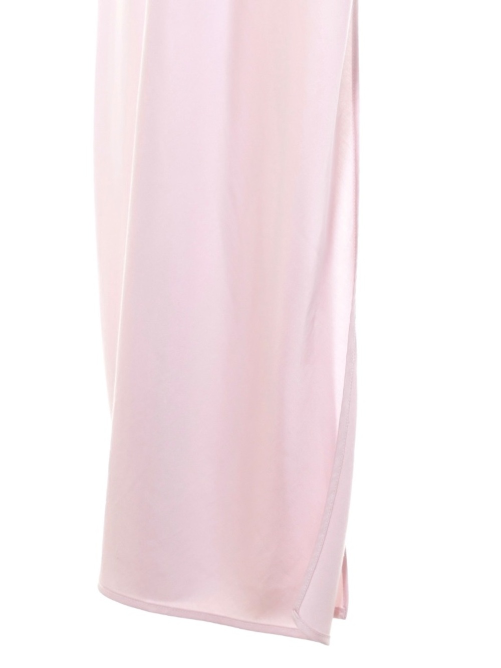 Abercrombie & Fitch Contrast Lace Pastel Pink Satin Slip Midi Dress Womens S Y2K - Picture 7 of 10